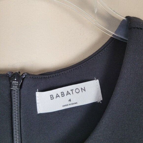 Aritzia Babaton Size 4 Mikey Jumpsuit Wide Leg Crop Sleeveless Stretch Black - Picture 12 of 12